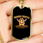 Crypto Mining Crypto Necklace Stainless Steel or 18k Gold Dog Tag 24" Chain-Express Your Love Gifts