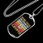 Crypto Mining Crypto Necklace Stainless Steel or 18k Gold Dog Tag 24" Chain-Express Your Love Gifts