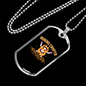 Crypto Mining Crypto Necklace Stainless Steel or 18k Gold Dog Tag 24" Chain-Express Your Love Gifts
