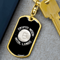 Crypto Moon Crypto Keychain Stainless Steel or 18k Gold Dog Tag Keyring-Express Your Love Gifts