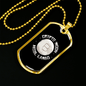 Crypto Moon Crypto Necklace Stainless Steel or 18k Gold Dog Tag 24" Chain-Express Your Love Gifts