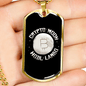 Crypto Moon Crypto Necklace Stainless Steel or 18k Gold Dog Tag 24" Chain-Express Your Love Gifts