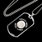 Crypto Moon Crypto Necklace Stainless Steel or 18k Gold Dog Tag 24" Chain-Express Your Love Gifts
