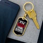 Crypto Thing Crypto Keychain Stainless Steel or 18k Gold Dog Tag Keyring-Express Your Love Gifts