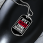 Crypto Thing Crypto Necklace Stainless Steel or 18k Gold Dog Tag 24" Chain-Express Your Love Gifts