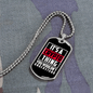 Crypto Thing Crypto Necklace Stainless Steel or 18k Gold Dog Tag 24" Chain-Express Your Love Gifts