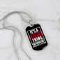 Crypto Thing Crypto Necklace Stainless Steel or 18k Gold Dog Tag 24" Chain-Express Your Love Gifts
