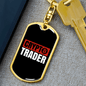 Crypto Trader Crypto Keychain Stainless Steel or 18k Gold Dog Tag Keyring-Express Your Love Gifts