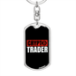 Crypto Trader Crypto Keychain Stainless Steel or 18k Gold Dog Tag Keyring-Express Your Love Gifts