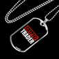 Crypto Trader Crypto Necklace Stainless Steel or 18k Gold Dog Tag 24" Chain-Express Your Love Gifts