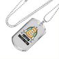 Crypto Vaccine Crypto Necklace Stainless Steel or 18k Gold Dog Tag 24" Chain-Express Your Love Gifts