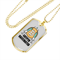 Crypto Vaccine Crypto Necklace Stainless Steel or 18k Gold Dog Tag 24" Chain-Express Your Love Gifts