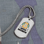 Crypto Vaccine Crypto Necklace Stainless Steel or 18k Gold Dog Tag 24" Chain-Express Your Love Gifts