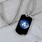 Cryptocom Coin (CRO) Crypto Necklace Stainless Steel or 18k Gold Dog Tag 24" Chain-Express Your Love Gifts