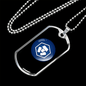 Cryptocom Coin (CRO) Crypto Necklace Stainless Steel or 18k Gold Dog Tag 24" Chain-Express Your Love Gifts