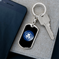 Cryptocom Coin Crypto Cryptocurrency Keychain Stainless Steel or 18k Gold Dog Tag Keyring-Express Your Love Gifts