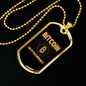 Cryptocurrency Bitcoin Crypto Necklace Stainless Steel or 18k Gold Dog Tag 24" Chain-Express Your Love Gifts