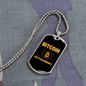 Cryptocurrency Bitcoin Crypto Necklace Stainless Steel or 18k Gold Dog Tag 24" Chain-Express Your Love Gifts