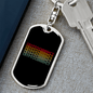 Cryptocurrency Crypto Keychain Stainless Steel or 18k Gold Dog Tag Keyring-Express Your Love Gifts