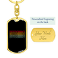 Cryptocurrency Crypto Keychain Stainless Steel or 18k Gold Dog Tag Keyring-Express Your Love Gifts