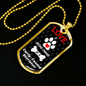 Curly-Coated Retriever Love Is Stainless Steel or 18k Gold Dog Tag 24" Chain-Express Your Love Gifts