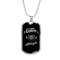 Custom Motorcycle Biker Biker Necklace Stainless Steel or 18k Gold Dog Tag 24"-Express Your Love Gifts