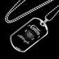Custom Motorcycle Biker Biker Necklace Stainless Steel or 18k Gold Dog Tag 24"-Express Your Love Gifts