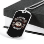 Custom Motors Biker Necklace Stainless Steel or 18k Gold Dog Tag 24"-Express Your Love Gifts