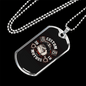 Custom Motors Biker Necklace Stainless Steel or 18k Gold Dog Tag 24"-Express Your Love Gifts