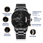 Customizable Men's Watch Multifunction Waterproof Scratch Resistant Analog Chronograph Stainless Steel W Copper Dial-Express Your Love Gifts