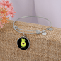 Cute Avocado Cat Bracelet Stainless Steel or 18k Gold Circle Bangle-Express Your Love Gifts