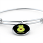 Cute Avocado Cat Bracelet Stainless Steel or 18k Gold Circle Bangle-Express Your Love Gifts