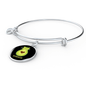 Cute Avocado Cat Bracelet Stainless Steel or 18k Gold Circle Bangle-Express Your Love Gifts