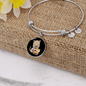 Cute Cat Drinking Bracelet Stainless Steel or 18k Gold Circle Bangle-Express Your Love Gifts