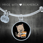 Cute Cat Drinking Bracelet Stainless Steel or 18k Gold Circle Bangle-Express Your Love Gifts