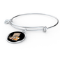 Cute Cat Drinking Bracelet Stainless Steel or 18k Gold Circle Bangle-Express Your Love Gifts