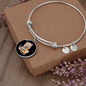 Cute Cat Drinking Bracelet Stainless Steel or 18k Gold Circle Bangle-Express Your Love Gifts