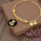 Cute Cat Drinking Bracelet Stainless Steel or 18k Gold Circle Bangle-Express Your Love Gifts