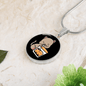 Cute Cat Drinking Circle Necklace Stainless Steel or 18k Gold 18-22"-Express Your Love Gifts