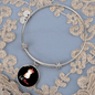 Cute Cat Mom Bracelet Stainless Steel or 18k Gold Circle Bangle-Express Your Love Gifts