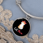 Cute Cat Mom Bracelet Stainless Steel or 18k Gold Circle Bangle-Express Your Love Gifts