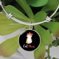 Cute Cat Mom Bracelet Stainless Steel or 18k Gold Circle Bangle-Express Your Love Gifts