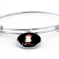 Cute Cat Mom Bracelet Stainless Steel or 18k Gold Circle Bangle-Express Your Love Gifts