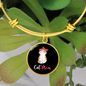 Cute Cat Mom Bracelet Stainless Steel or 18k Gold Circle Bangle-Express Your Love Gifts