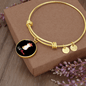 Cute Cat Mom Bracelet Stainless Steel or 18k Gold Circle Bangle-Express Your Love Gifts