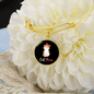 Cute Cat Mom Bracelet Stainless Steel or 18k Gold Circle Bangle-Express Your Love Gifts