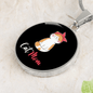Cute Cat Mom Circle Necklace Stainless Steel or 18k Gold 18-22"-Express Your Love Gifts