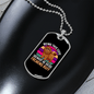 Cute Freaking Ruff Necklace Stainless Steel or 18k Gold Dog Tag 24" Chain-Express Your Love Gifts