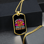 Cute Freaking Ruff Necklace Stainless Steel or 18k Gold Dog Tag 24" Chain-Express Your Love Gifts