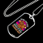 Cute Freaking Ruff Necklace Stainless Steel or 18k Gold Dog Tag 24" Chain-Express Your Love Gifts